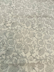 Linen fabric, Fabric by yard, Hand printed fabric, Block Print Fabric, Indian Fabric